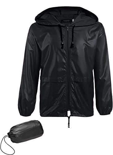 COOFANDY_Men_s_Packable_Rain_Jacket_Outdoor_Waterproof_Hooded_Lightweight COOFANDY_Men_s_Packable_Rain_Jacket_Outdoor_Waterproof_Hooded_Lightweight