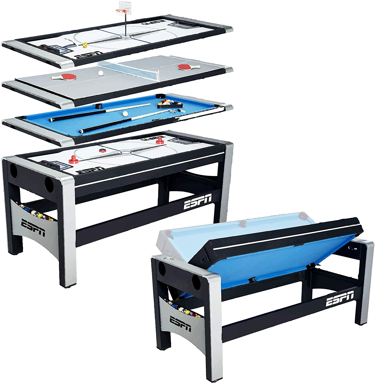 ESPN-Multi-Game-Table-4-in-1-Swivel-Combo-Game-Table best android tablet for gaming