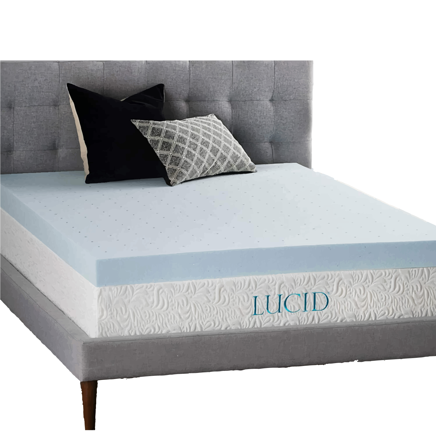 LUCID-4-Inch-Gel-Memory-Foam-Mattress-Topper LUCID-4-Inch-Gel-Memory-Foam-Mattress-Topper