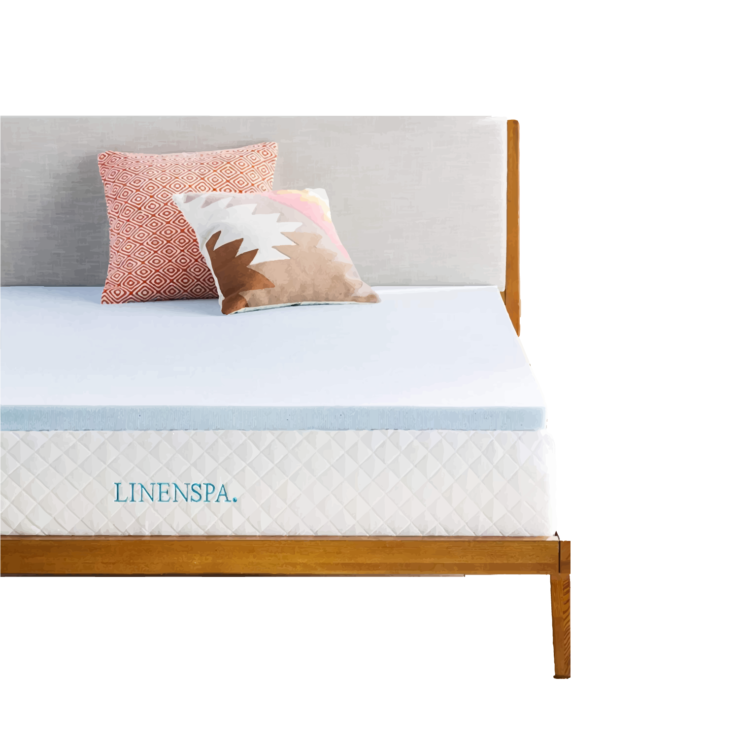Linenspa-2-Inch-Gel-Infused-Memory-Foam-Mattress-Topper,-Queen Linenspa-2-Inch-Gel-Infused-Memory-Foam-Mattress-Topper,-Queen