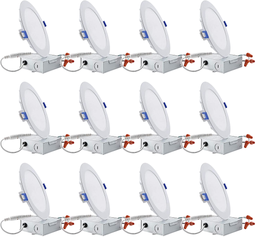 TORCHSTAR_Essential_Series_12-Pack_12W_6_Inch_Recessed_Lighting__Dimmable_Ultra TORCHSTAR_Essential_Series_12