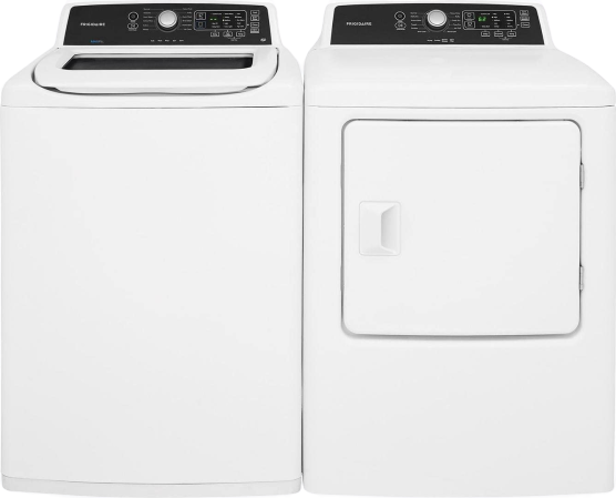 White_Top_Load_Laundry_Pair_with_FFTW4120SW_27_Washer_and_FFRE4120SW_27_Electric_Dryer White_Top_Load_Laundry_Pair_with_FFTW4120SW_27_Washer_and_FFRE4120SW_27_Electric_Dryer